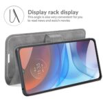 Hoesje geschikt voor Motorola Moto G42 - Boekhoesje - Telefoonhoes - GSM hoes - Grijs