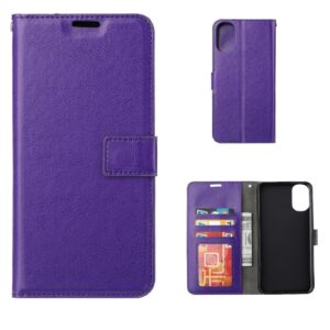 Hoesje geschikt voor Motorola Moto G62 - Boekhoesje - Telefoonhoes - GSM hoes - Paars