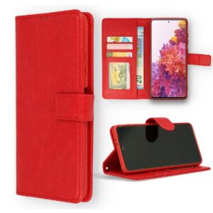 Hoesje geschikt voor Motorola Moto G62 - Boekhoesje - Telefoonhoes - GSM hoes - Rood