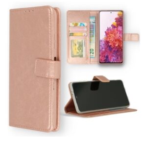 Hoesje geschikt voor Motorola Moto G62 - Boekhoesje - Telefoonhoes - GSM hoes - RoseGoud