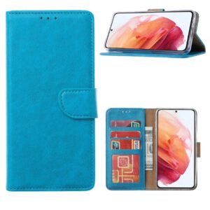 Hoesje geschikt voor Motorola Moto G62 - Boekhoesje - Telefoonhoes - GSM hoes - Turquoise