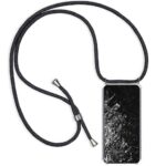 Hoesje geschikt voor Oppo A94 5G met koord - draagriem - nek - kettinghoesje - Antishock - Transparant