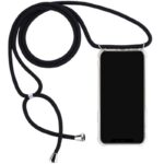 Hoesje geschikt voor Samsung Galaxy A33 5G met koord - draagriem - nek - kettinghoesje - Antishock - Transparant