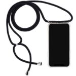 Hoesje geschikt voor Samsung Galaxy A52 5G met koord - draagriem - nek - kettinghoesje - Antishock - Transparant