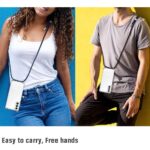 Hoesje geschikt voor Samsung Galaxy S21 FE 5G met koord - draagriem - nek - kettinghoesje - Antishock - Transparant