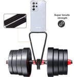 Hoesje geschikt voor Samsung Galaxy S21 Ultra 5G met koord - draagriem - nek - kettinghoesje - Antishock - Transparant