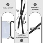 Hoesje geschikt voor Samsung Galaxy S21 Ultra 5G met koord - draagriem - nek - kettinghoesje - Antishock - Transparant