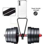 Hoesje geschikt voor Samsung Galaxy S22+ 5G met koord - draagriem - nek - kettinghoesje - Antishock - Transparant