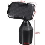 Telefoonhouder Auto Bekerhouder met Korte Zwanenhals | 360° roteren - LB430