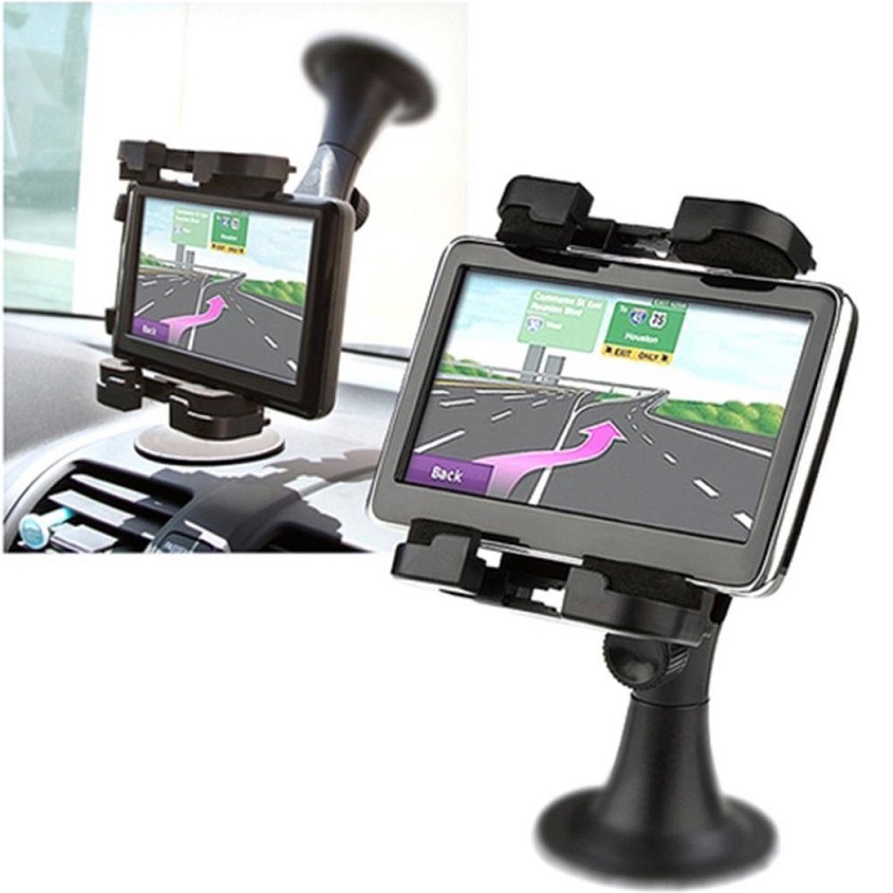 Telefoonhouder Auto met Logovak | Voorruit en Dashboard || Zuignap & Klemsysteem | 360 graden roteren - LB563