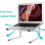 Universeel Laptop standaard (zilver) | Laptophouder | Aluminium - LB557