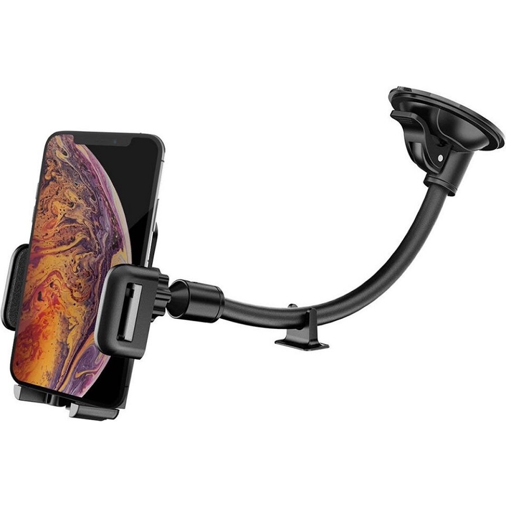 Universeel Telefoonhouder Auto | Autohouder met Zuignap | Flexibel Buigbaar arm - LB516