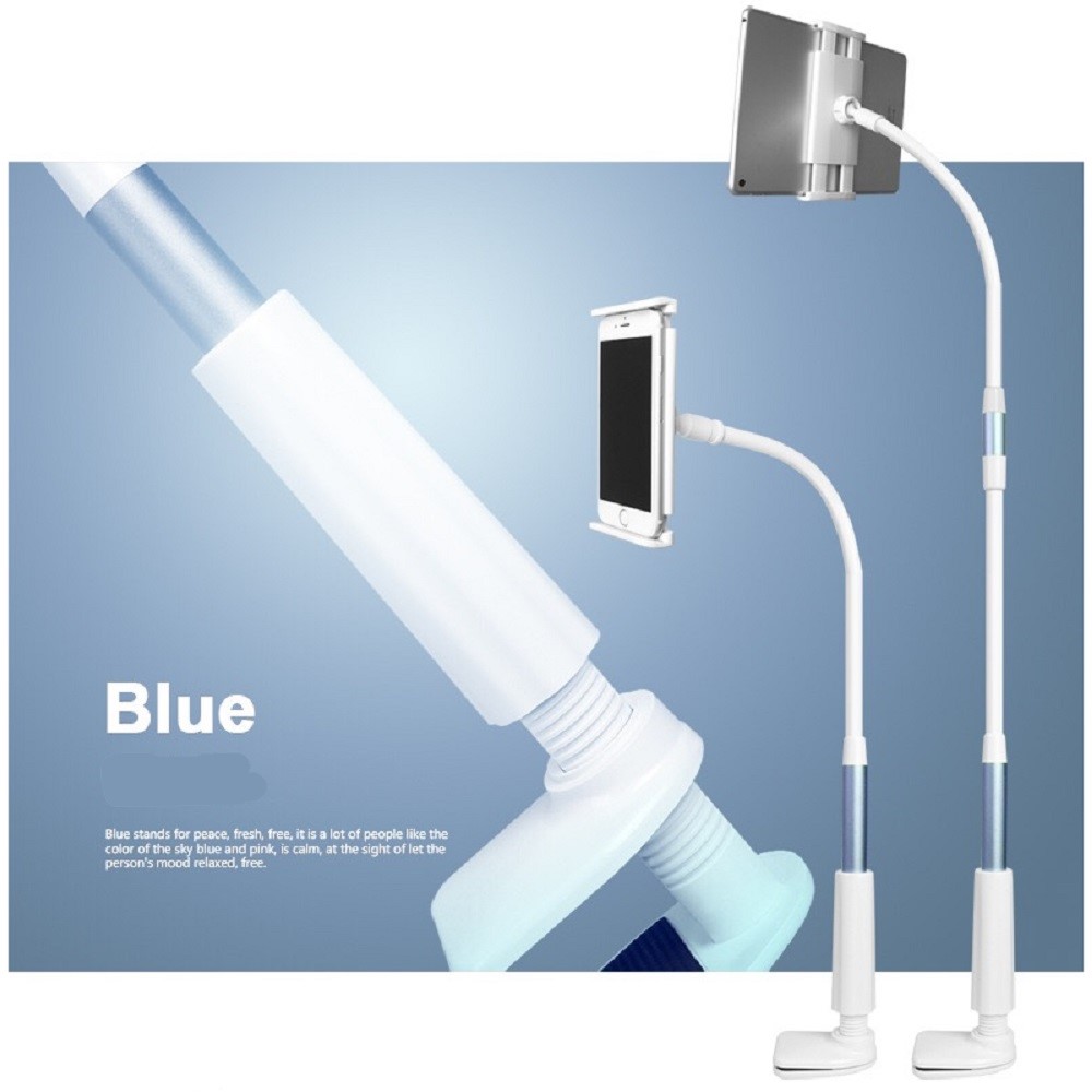 Zwanenhals Telefoonhouder (goud) met Klemsysteem voor Tafel | Bureau | Stoel - LB527