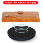 Hoesje geschikt voor Apple iPhone 13 - Boekhoesje - LichtBruin - Vintage portemonne hoes met ritssluiting