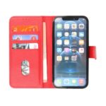 Hoesje geschikt voor Apple iPhone 14 Plus - Boekhoesje met kaartvakken - Rood