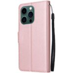 Hoesje geschikt voor Apple iPhone 14 Plus - Boekhoesje met kaartvakken - RoseGoud