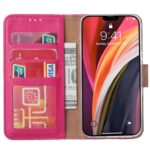 Hoesje geschikt voor Apple iPhone 14 Plus - Boekhoesje met kaartvakken - Roze