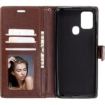 Hoesje geschikt voor Huawei P Smart 2020 - Boekhoesje met kaartvakken - Bruin