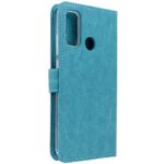 Hoesje geschikt voor Huawei P Smart 2020 - Boekhoesje met kaartvakken - Turquoise