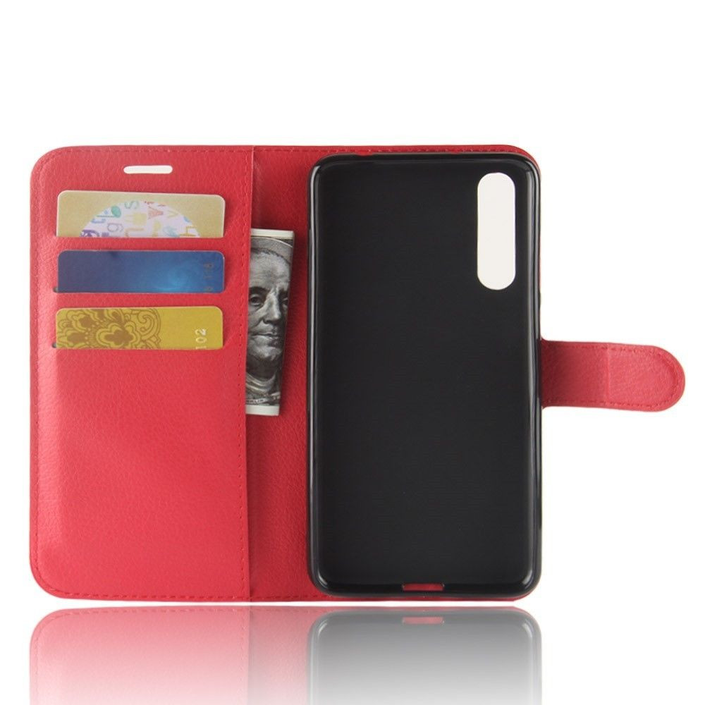 Hoesje geschikt voor Huawei P20 Pro - Boekhoesje met kaartvakken - Rood