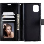 Hoesje geschikt voor Huawei Y5P - Boekhoesje met kaartvakken - Zwart