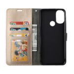 Hoesje geschikt voor Motorola Moto E20/E30/E40 - Boekhoesje met kaartvakken - Groen