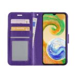 Hoesje geschikt voor Motorola Moto E20/E30/E40 - Boekhoesje met kaartvakken - Paars