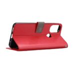 Hoesje geschikt voor Motorola Moto E32 - Boekhoesje met kaartvakken - Rood