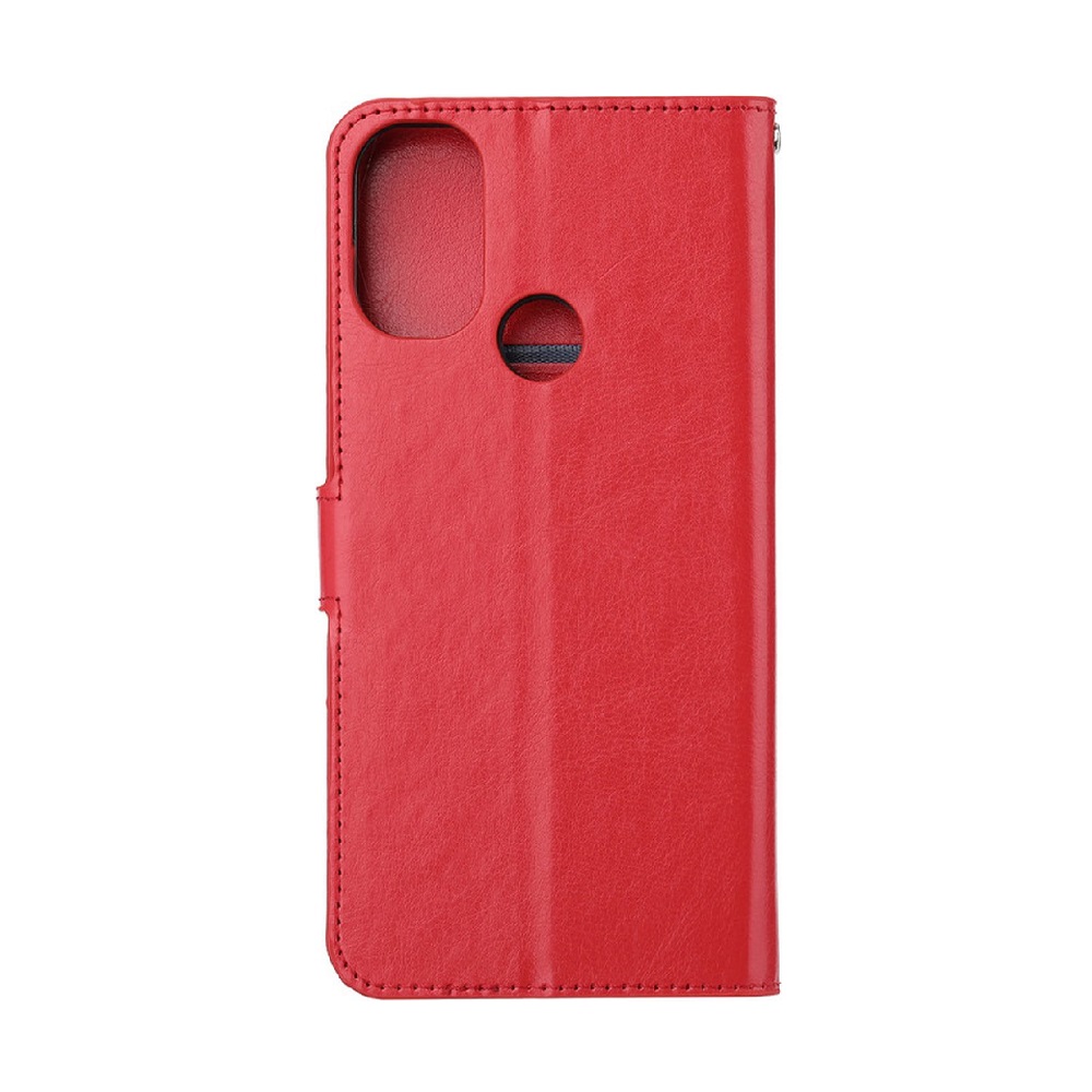 Hoesje geschikt voor Motorola Moto E32 - Boekhoesje met kaartvakken - Rood