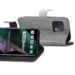 Hoesje geschikt voor OnePlus 10 Pro - Boekhoesje met kaartvakken - Grijs