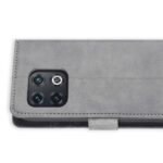 Hoesje geschikt voor OnePlus 10 Pro - Boekhoesje met kaartvakken - Grijs