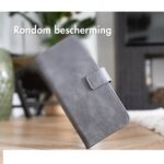 Hoesje geschikt voor OnePlus 10 Pro - Boekhoesje met kaartvakken - Grijs