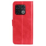 Hoesje geschikt voor OnePlus 10 Pro - Boekhoesje met kaartvakken - Rood