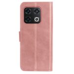 Hoesje geschikt voor OnePlus 10 Pro - Boekhoesje met kaartvakken - Rose Goud