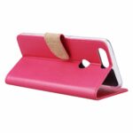 Hoesje geschikt voor OnePlus 5 - Boekhoesje met kaartvakken - Roze