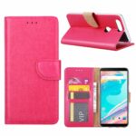 Hoesje geschikt voor OnePlus 5 - Boekhoesje met kaartvakken - Roze