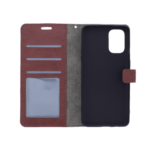 Hoesje geschikt voor OnePlus 8T - Boekhoesje met kaartvakken - Bruin