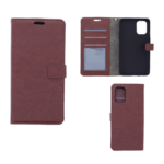 Hoesje geschikt voor OnePlus 8T - Boekhoesje met kaartvakken - Bruin