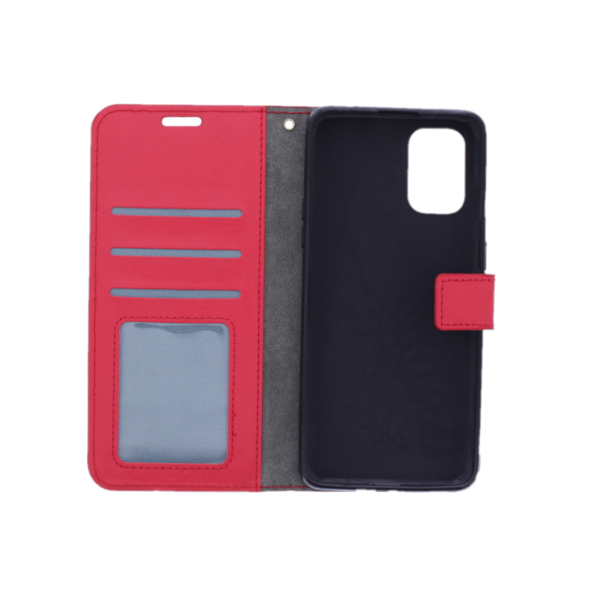 Hoesje geschikt voor OnePlus 8T - Boekhoesje met kaartvakken - Rood