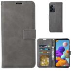 Hoesje geschikt voor Oppo A77 - Boekhoesje - Telefoonhoes - Grijs