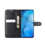 Hoesje geschikt voor Oppo Reno 3 - Boekhoesje met kaartvakken - Zwart