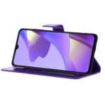 Hoesje geschikt voor Oppo Reno 5 - Boekhoesje met kaartvakken - Paars