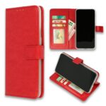 Hoesje geschikt voor Oppo Reno 5 - Boekhoesje met kaartvakken - Rood