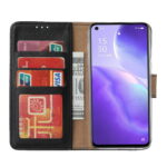 Hoesje geschikt voor Oppo Reno 5 - Boekhoesje met kaartvakken - Zwart