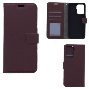 Hoesje geschikt voor Oppo Reno 5Z - Boekhoesje met kaartvakken - Bruin