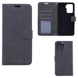 Hoesje geschikt voor Oppo Reno 5Z - Boekhoesje met kaartvakken - Grijs