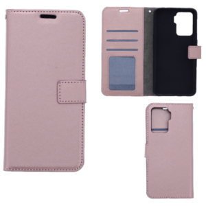 Hoesje geschikt voor Oppo Reno 5Z - Boekhoesje met kaartvakken - RoseGoud