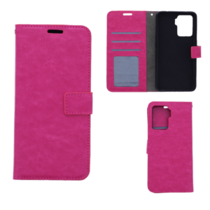 Hoesje geschikt voor Oppo Reno 5Z - Boekhoesje met kaartvakken - Roze