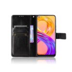 Hoesje geschikt voor RealMe 8 Pro - Boekhoesje met kaartvakken - Zwart