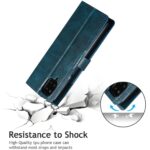 Hoesje geschikt voor Samsung Galaxy A12 5G - Boekhoesje - Blauw - Vintage portemonne hoes met ritssluiting